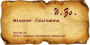 Wiesner Zsuzsanna névjegykártya
